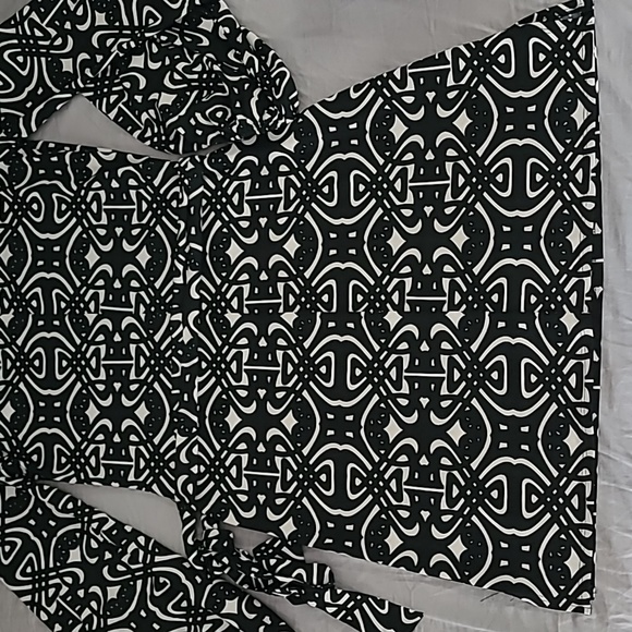 Laundry by Design Graphic Mod Print Mini Dress Size 4 Black & White - Picture 4 of 9